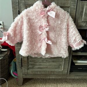 Bearington 6-12M Baby Minky Bunny Coat with Ears